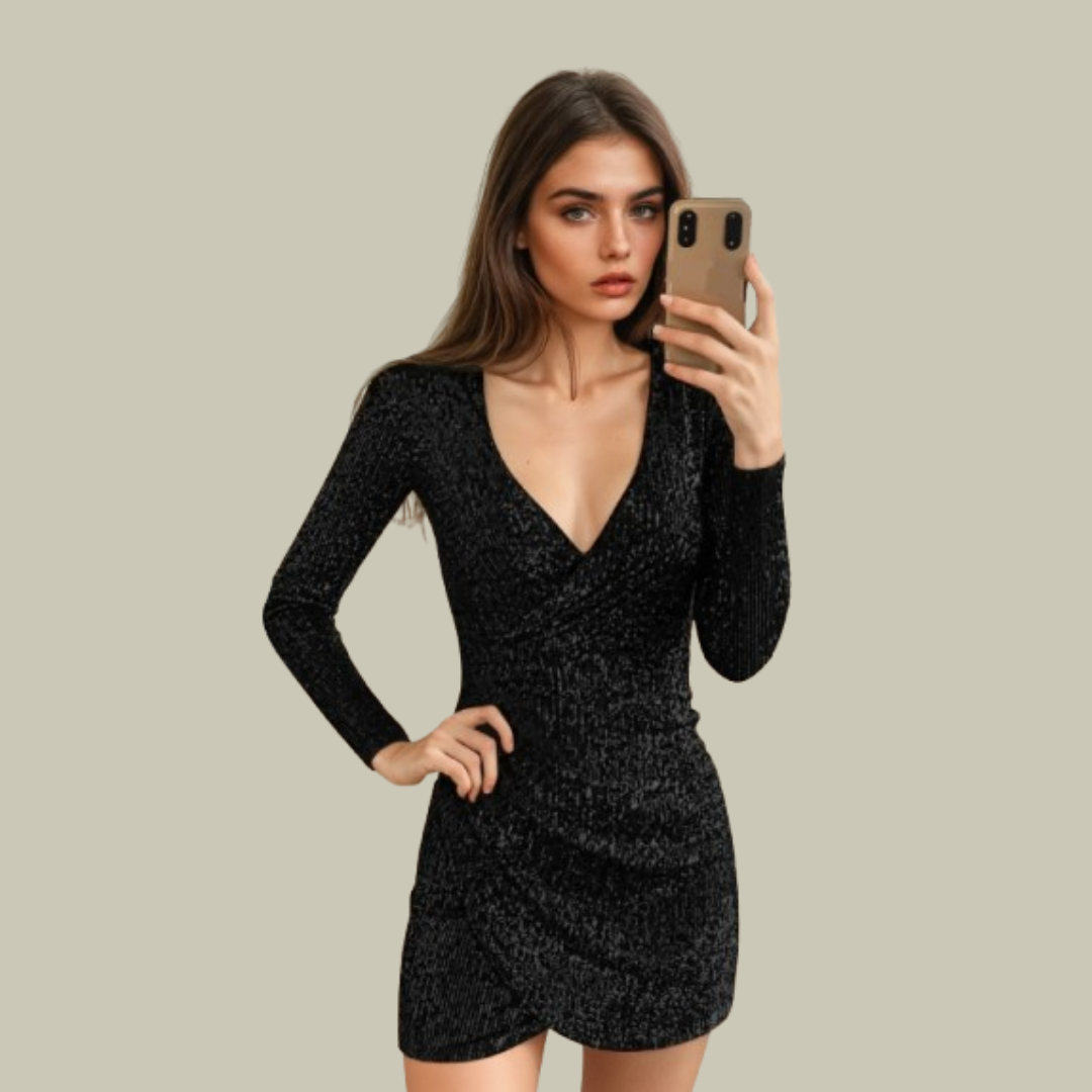 Belindah | Elegante vestido de mujer con sexy escote en V